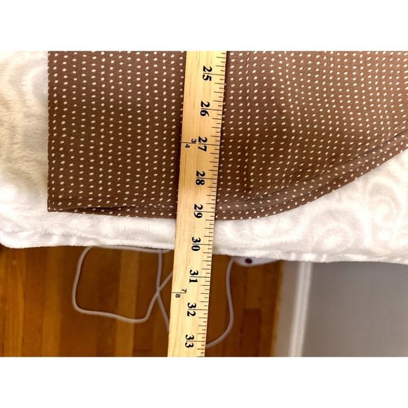 $78 NWT Adrianna Papell Plus Size 1x Brown Cream Polka Dot Short Sleeve Blouse - Picture 14 of 14